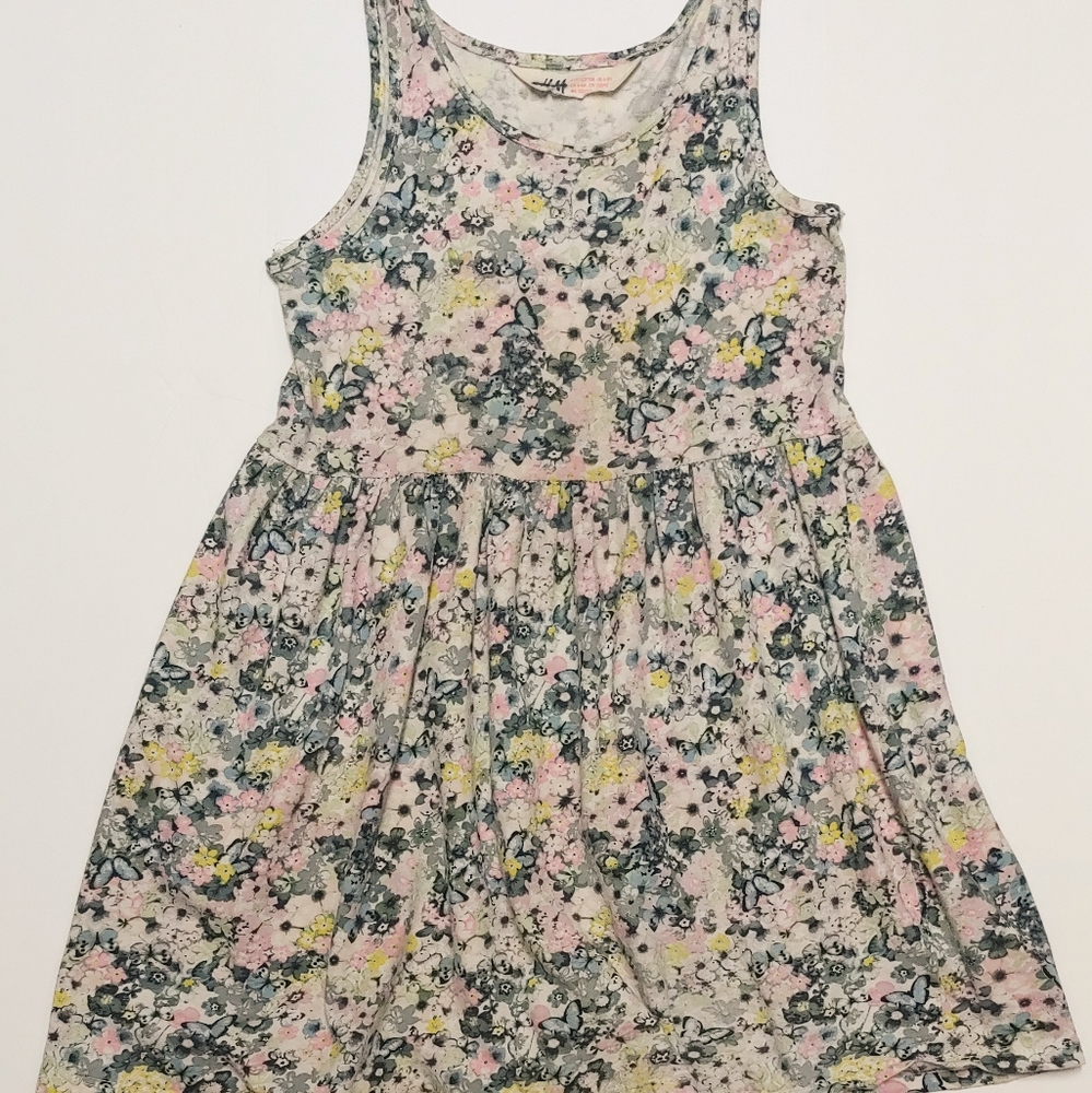 H&M Floral Tank Dress 6-8 years